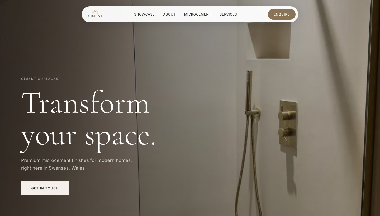 Ciment Surfaces website